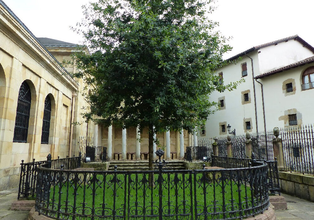 Es un roble que se encuentra justo enfrente de la Casa de Juntas. Simboliza libertades tradicionales de Vizcaya.