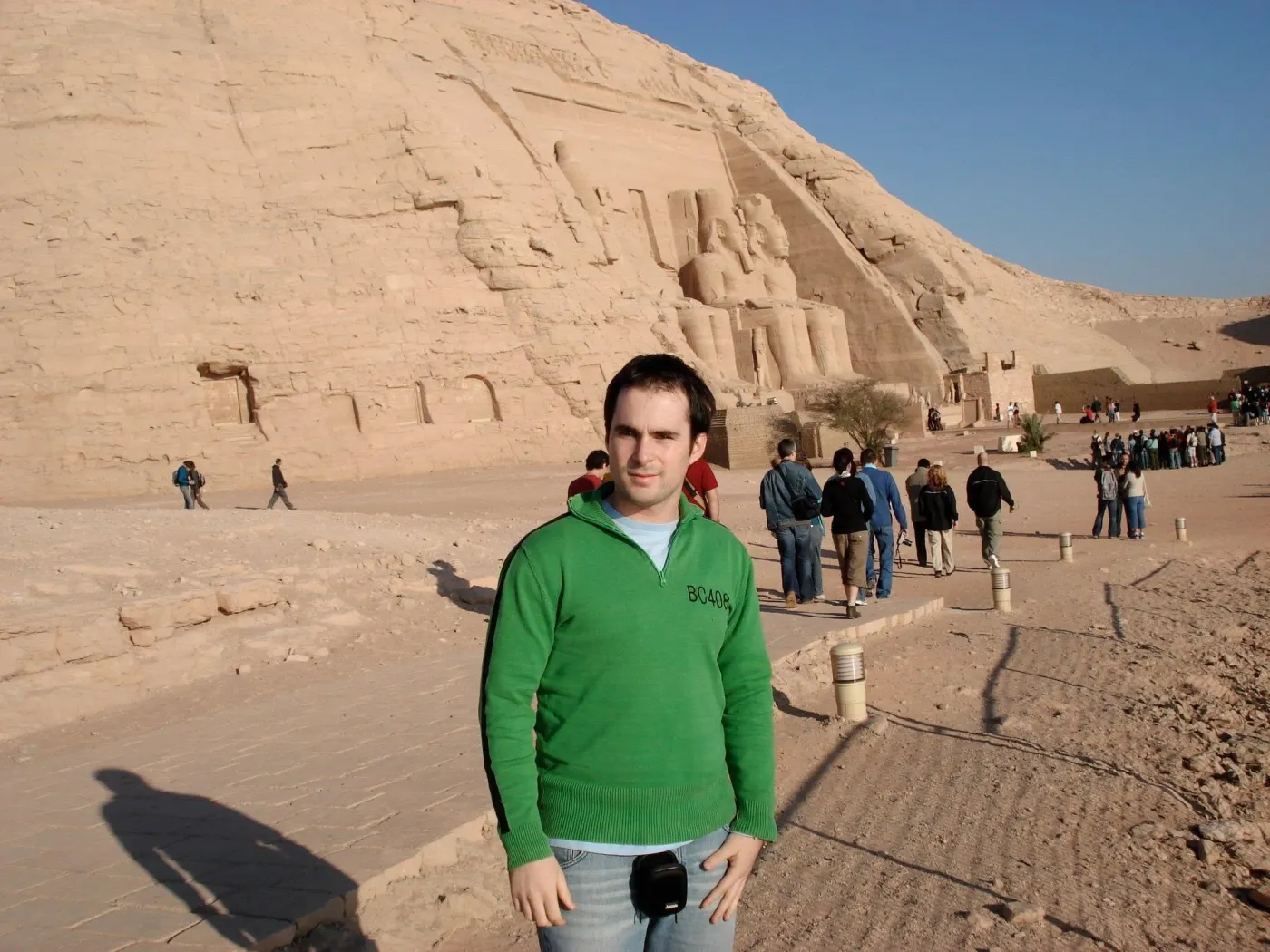 Antonio Tembleque en Abu Simbel, Egipto