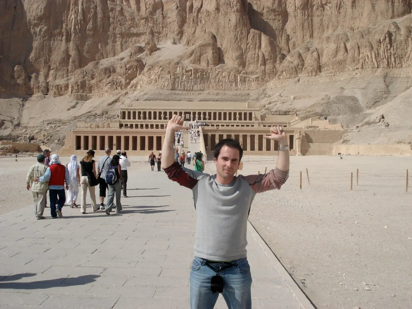 Antonio Tembleque en Templo de Hatshepsut, Luxor