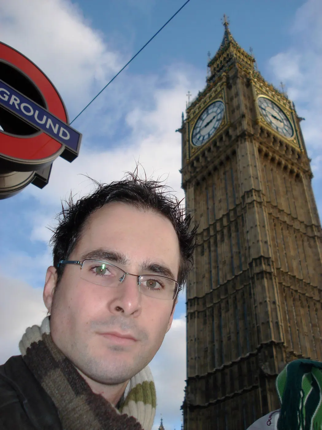 Antonio Tembleque en Big Ben, Londres
