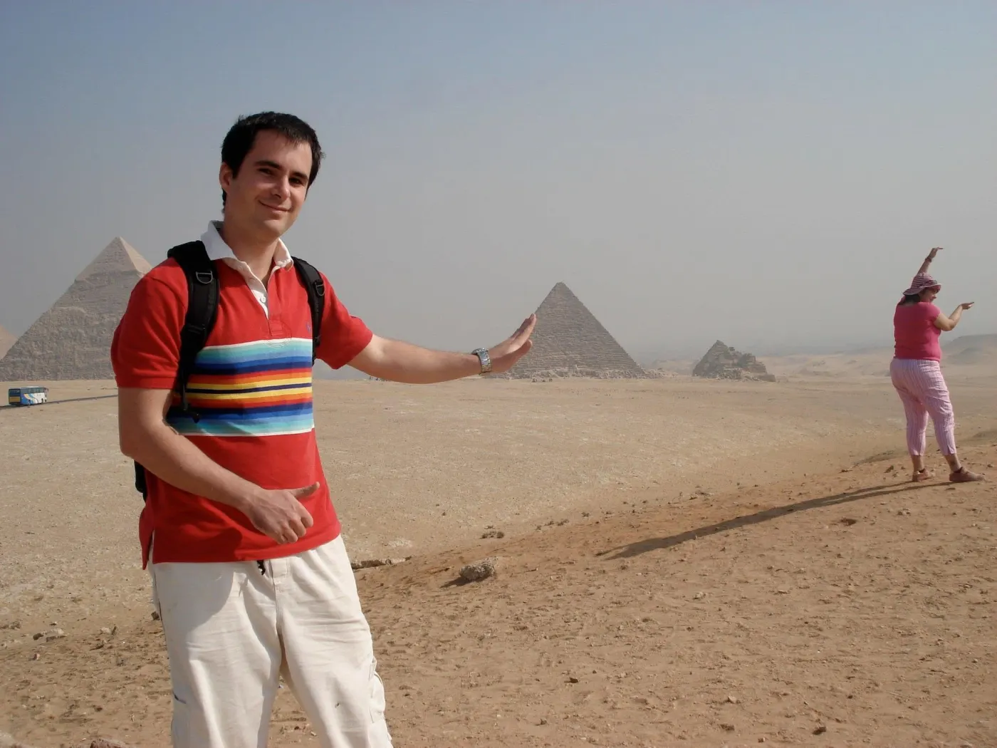 Antonio Tembleque en Pirámides de Giza, Egipto