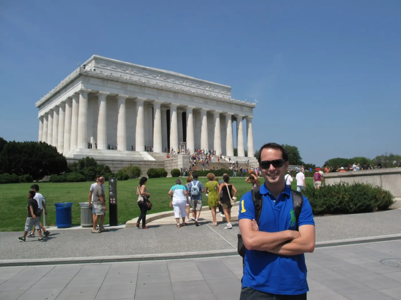 Antonio Tembleque en Lincoln Memorial, Washington