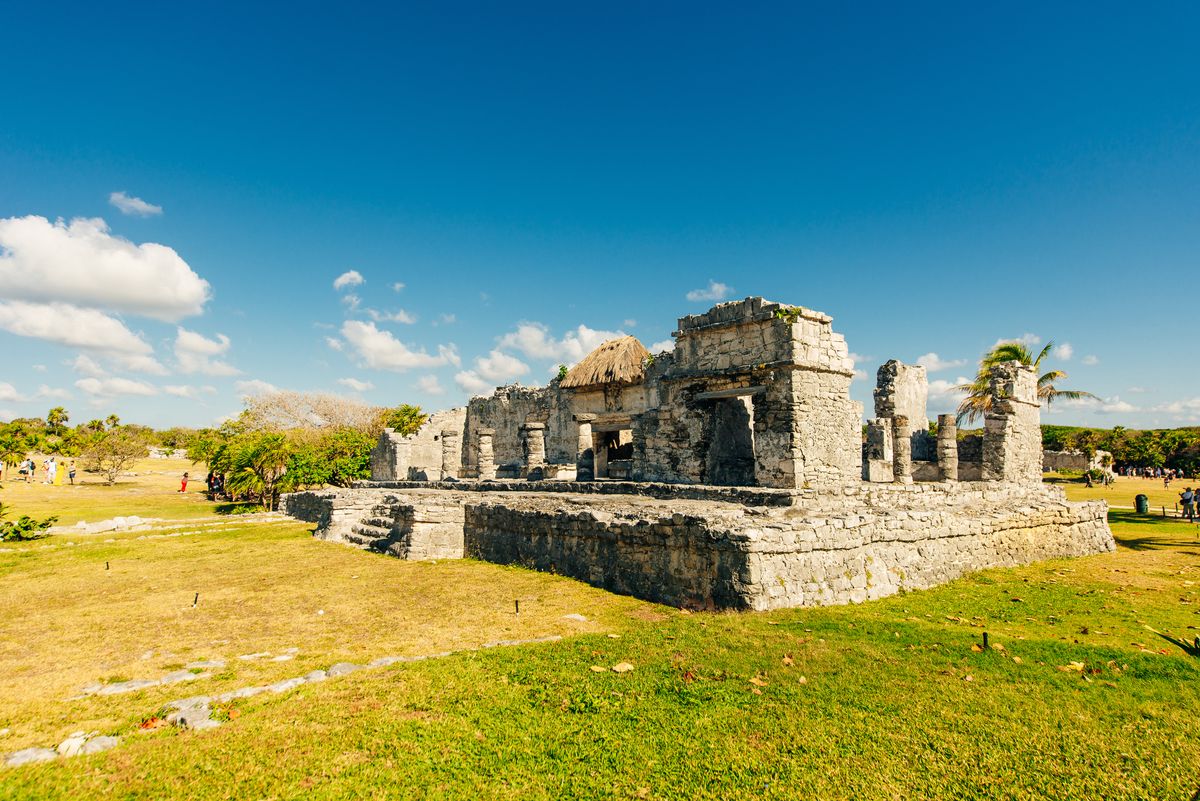 Las ruinas de Tulum frente al mar