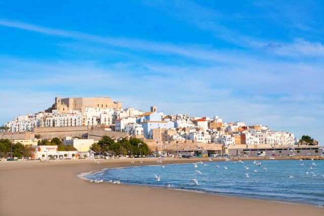 Castillo y playa de Peñíscola